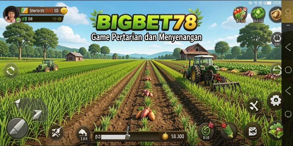 Tangkapan layar gameplay yang menunjukkan pengalaman bertani yang imersif.