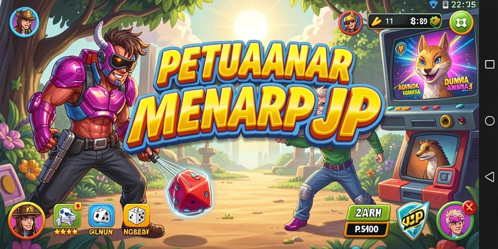 Tampilan gameplay yang seru dan penuh warna dari HARAPJP.
