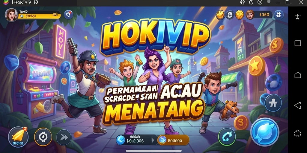 Tangkapan layar HOKIVIP menampilkan aksi seru gameplay arcade yang penuh tantangan.