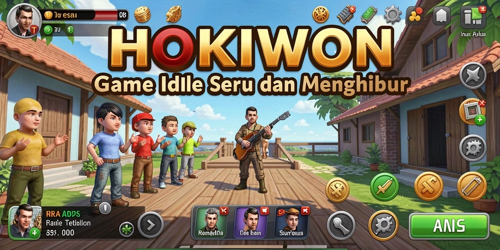 Tampilan gameplay HOKIWON yang menarik dan seru.