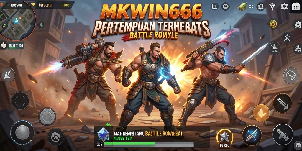 Gameplay seru dan mendebarkan di MKWIN666 Battle Royale.