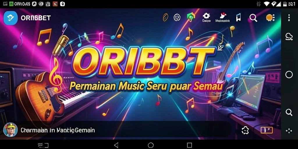 Tampilan gameplay ORIBET yang menarik dan interaktif.