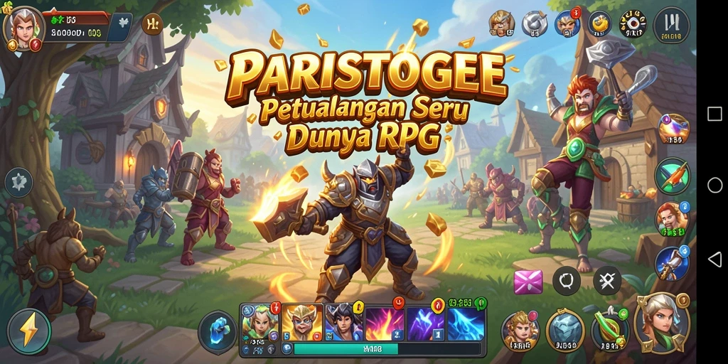 Tangkapan layar dari gameplay PARISTOGEL yang menampilkan pertarungan seru.