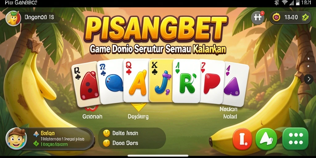 Tampilan menawan dari gameplay Domino di PISANGBET.