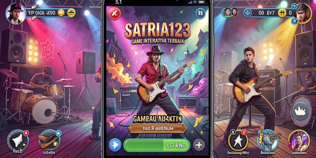 Tampilan menarik dari gameplay SATRIA123 dengan berbagai fitur musik.