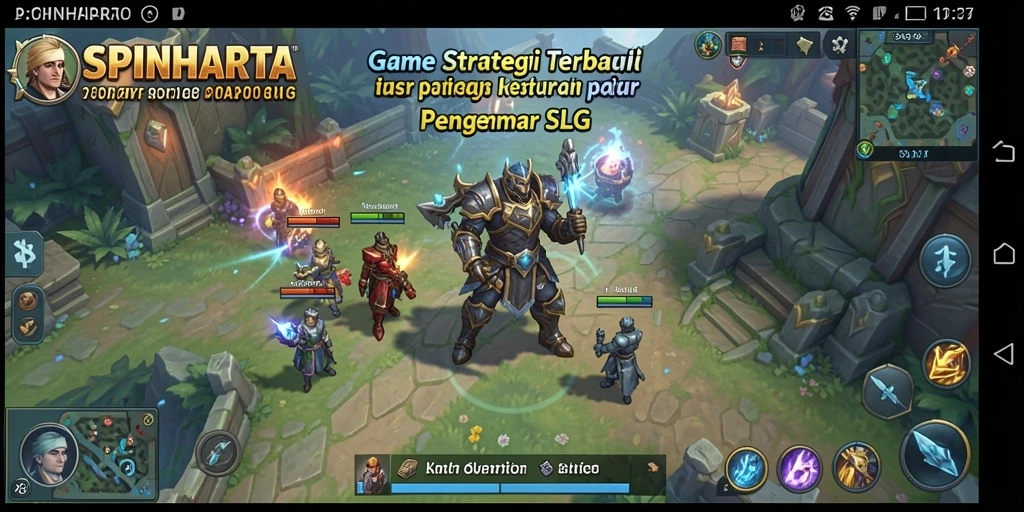 Tampilan gameplay SPINHARTA yang menantang dan menarik.