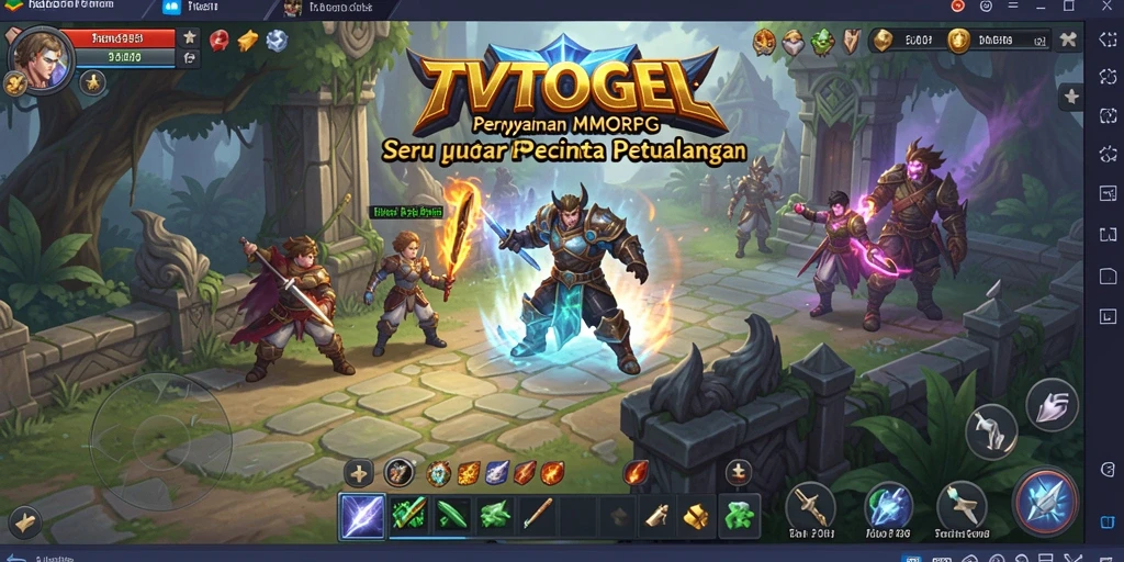 Screenshot utama TVTOGEL dengan gameplay MMORPG yang menawan.