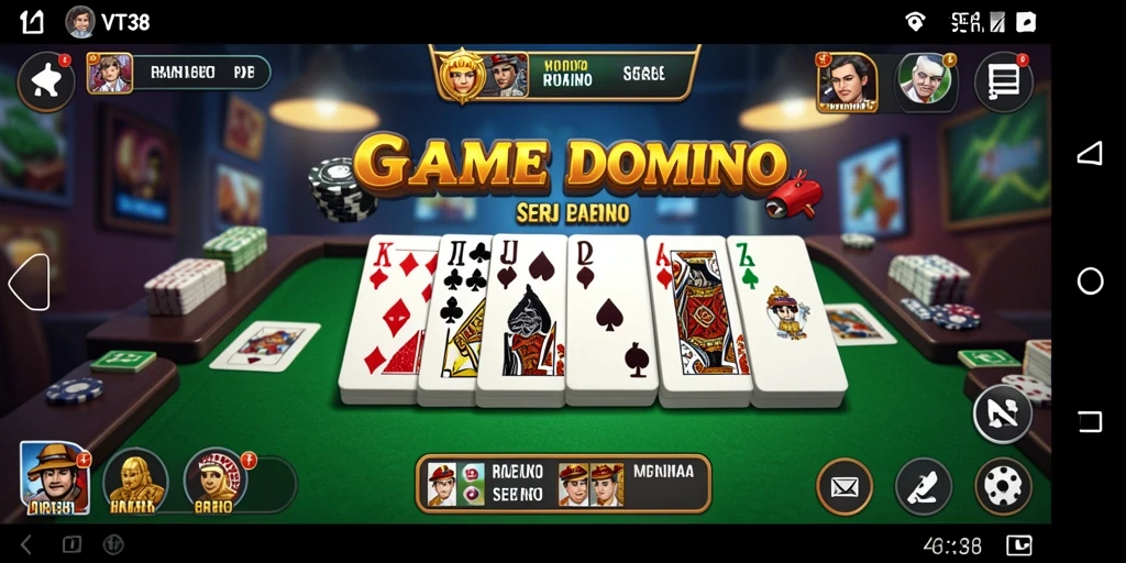 Tampilan gameplay Domino yang menarik dan penuh tantangan.