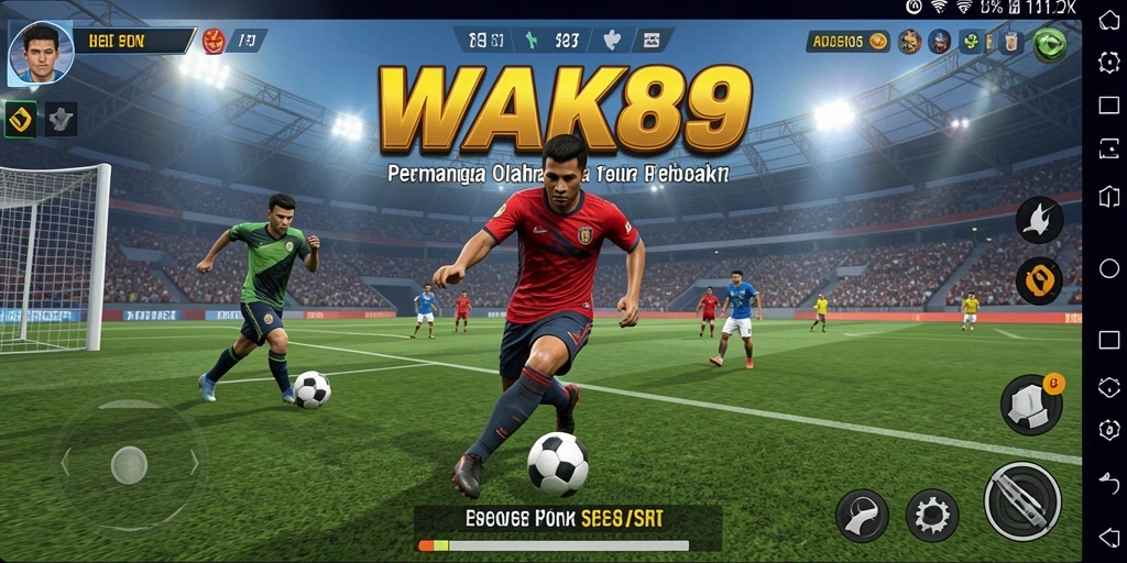 Tampilan gameplay yang menarik dari WAK89 dengan aksi olahraga dinamis.