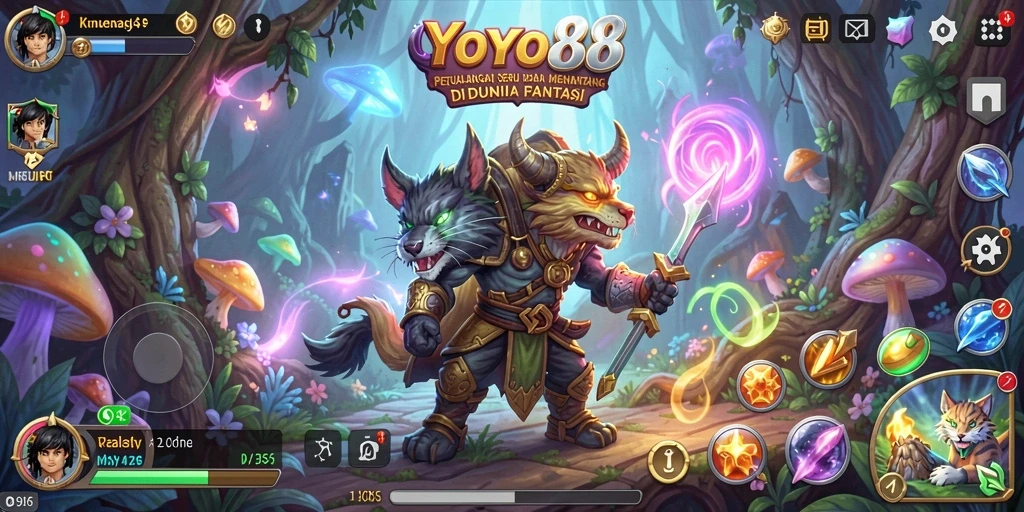 Tampilan gameplay petualangan seru di YOYO88 yang memukau.