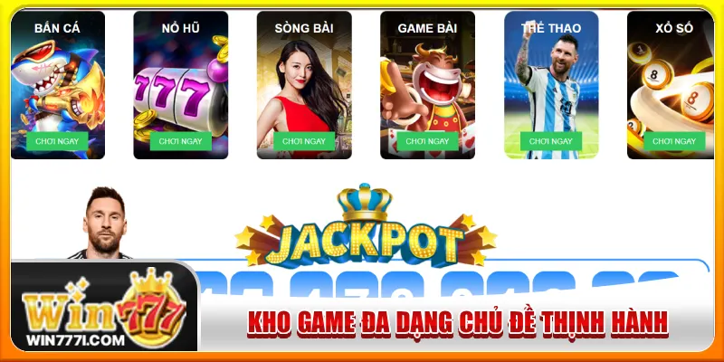 Hệ thống trò chơi đa dạng đủ thể loại được yêu thích
