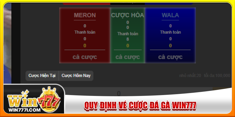 Quy định vé cược đá gà WIN77 hợp lệ dành cho tân binh