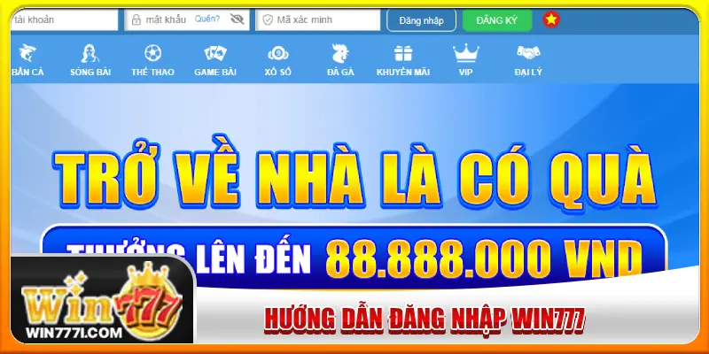 Truy cập đúng trang web chính thức để đăng nhập WIN777